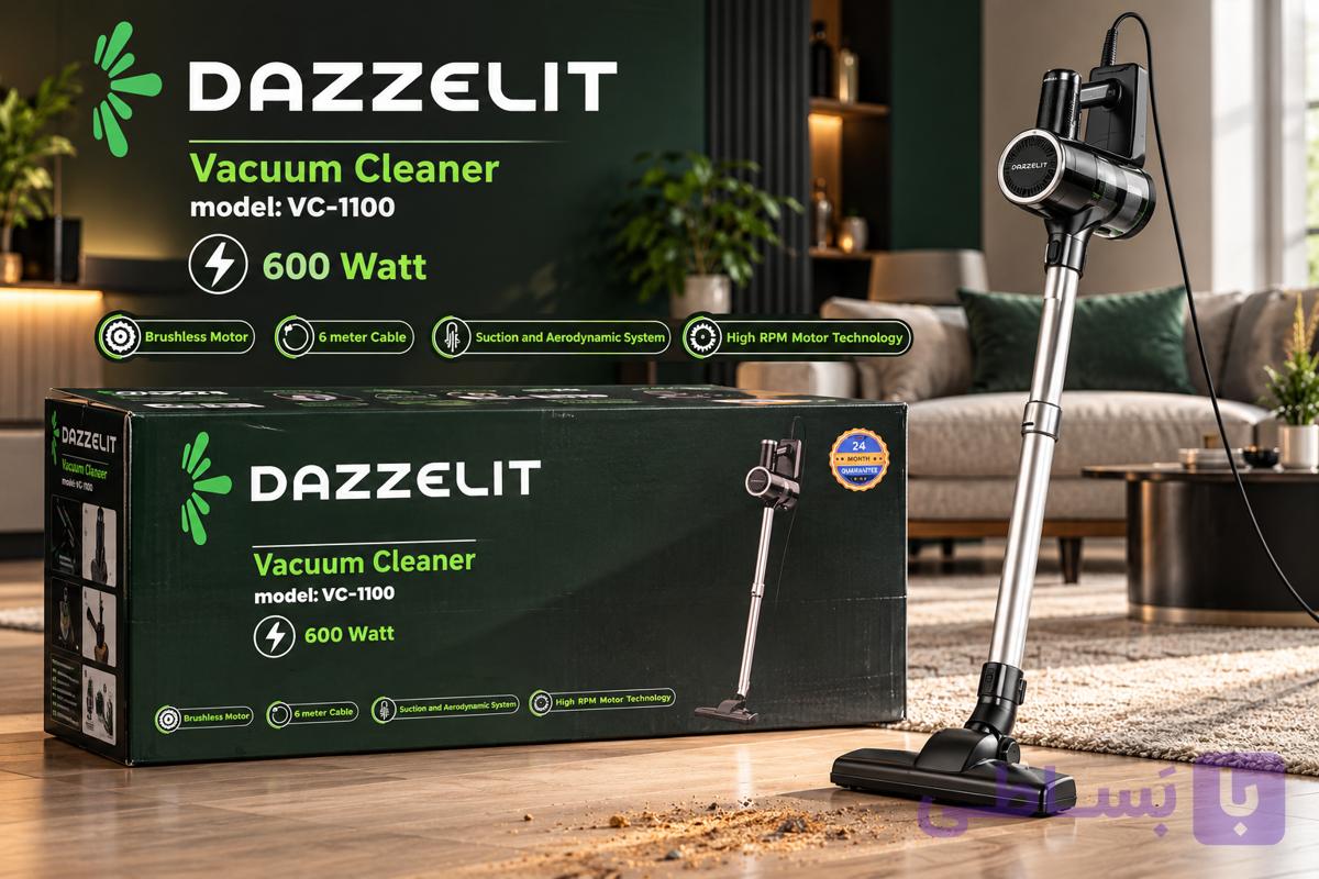 جاروبرقی عصایی دازلیت مدل VC-1100 توان 600 وات