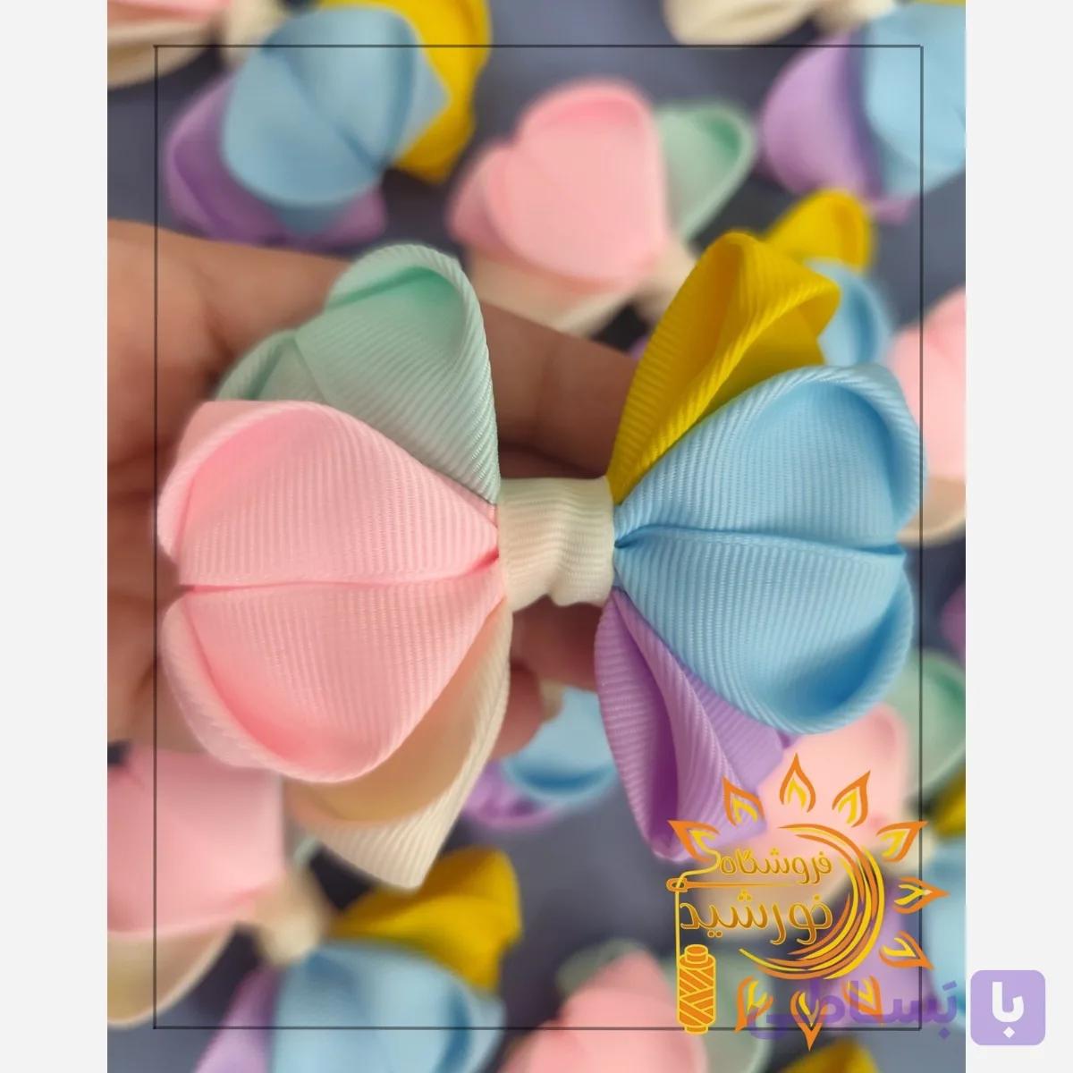 گیره مو رنگی سایز 8سانت