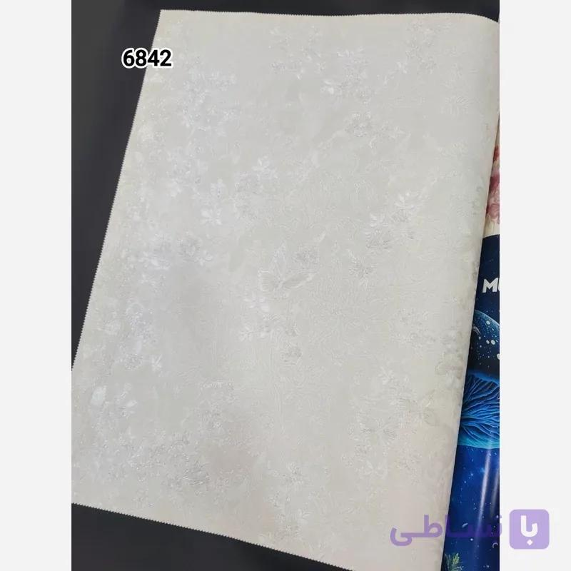 کاغذ دیواری ماشروم طرح پروانه سفید و مکمل کد 6842 پس کرایه