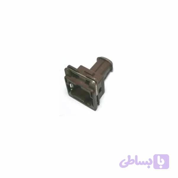 سوکت خام دو خانه همه کاره قهوه ای بدون هلدر