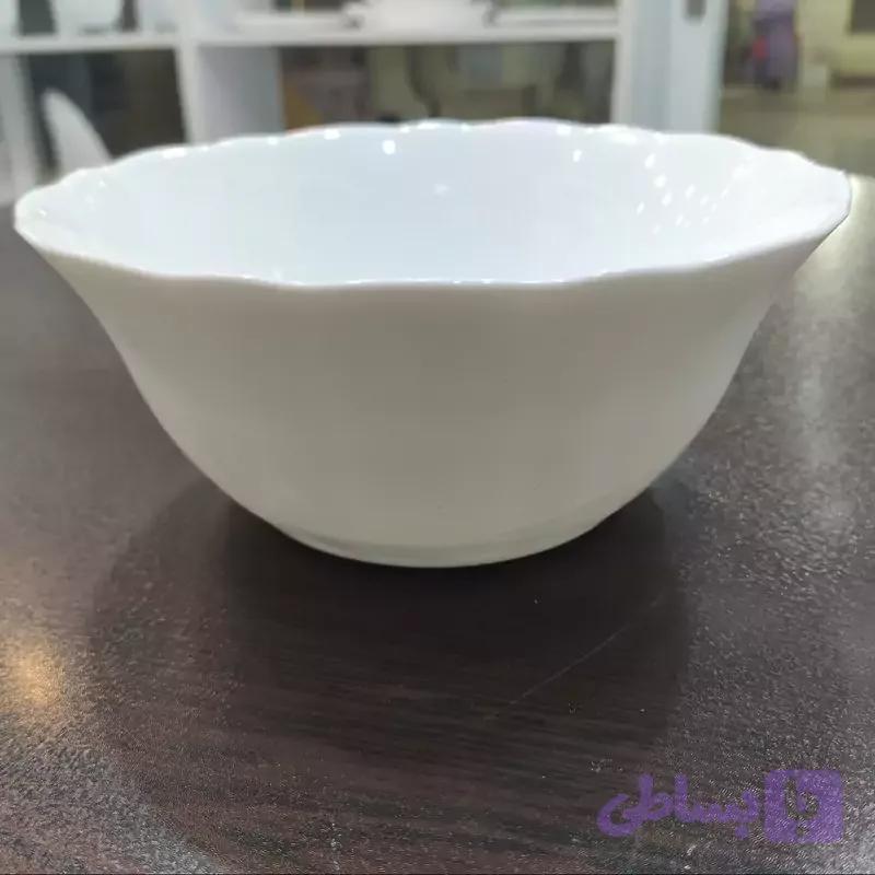 کاسه آبگوشت خوری اوپال بدون طرح مقصود قالب نیلوفری ـ 6 عددی