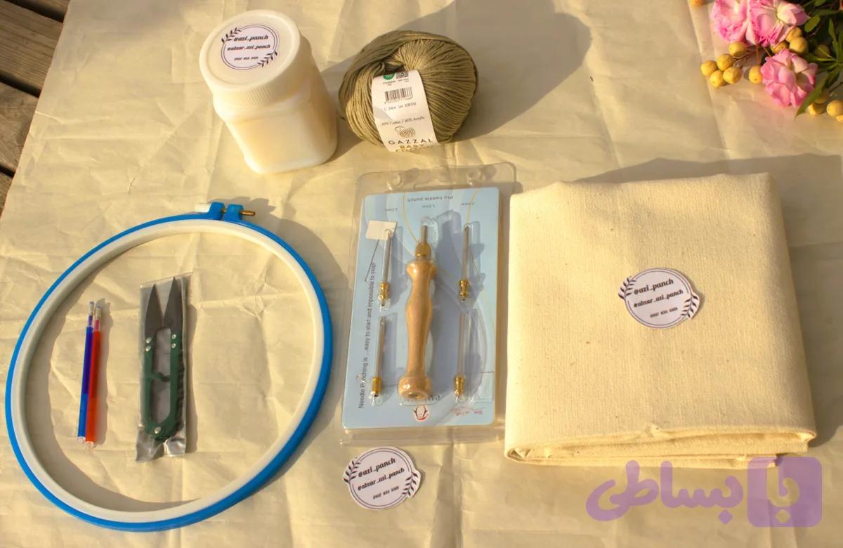 پک کامل سوزن دسته چوبی (پرو) پنگوئن (با چسب 400گرمی )
