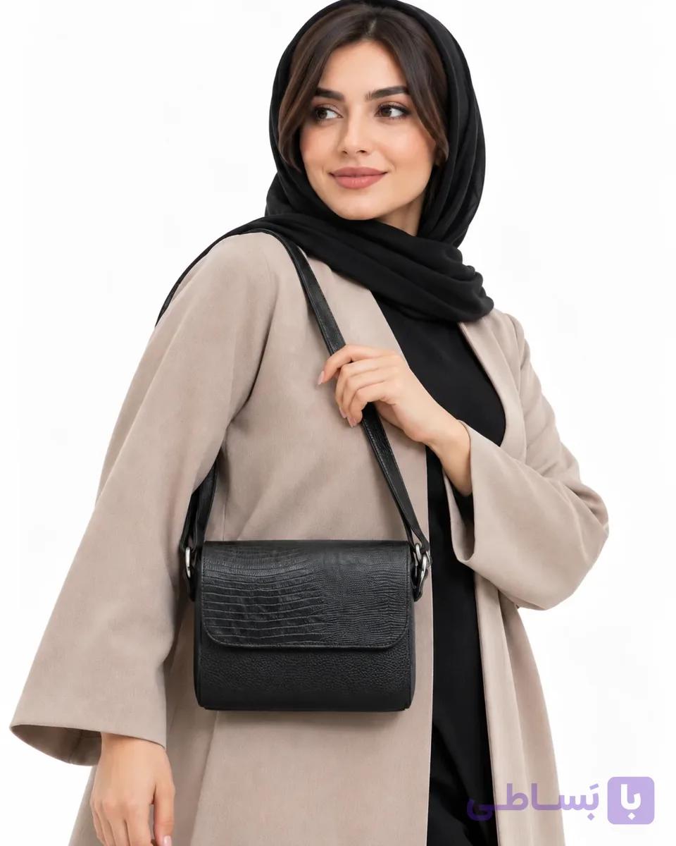 کیف زنانه تمام چرم پروا کد 114 — تصویر 1