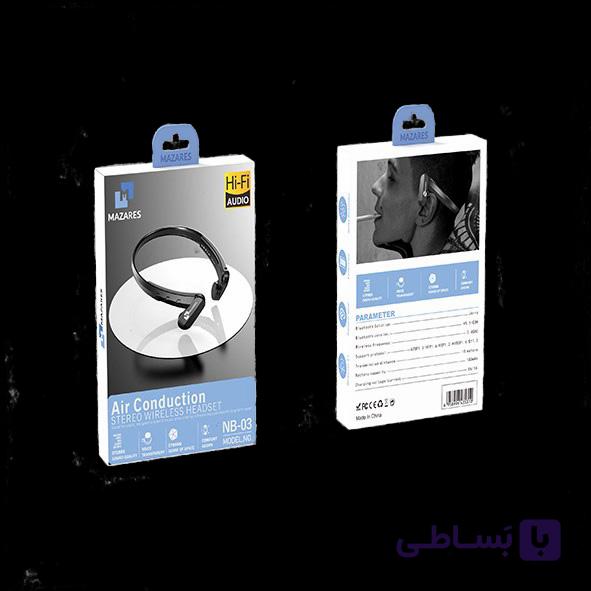 هندزفری بلوتوث گردنی مازارس MAZARES-NB-03 — تصویر 1