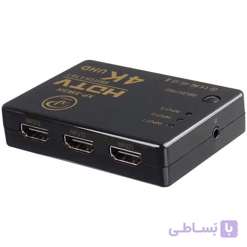 سوییچ 3 پورت HDMI ایکس پی مدل XP SW3S 3Port — تصویر 1