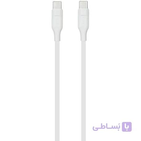 کابل شارژ ترانیو مدل T-S18C طول ۲۵ سانتی‌متر تایپ سی — تصویر 1