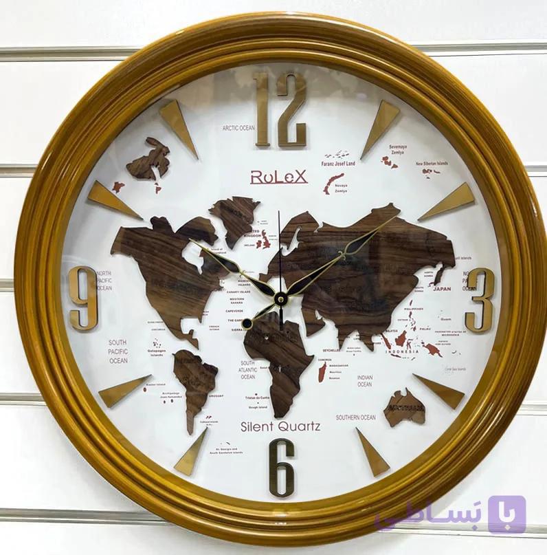 ساعت دیواری رولکس کد وی 11 نقشه جهان + خرید قسطی