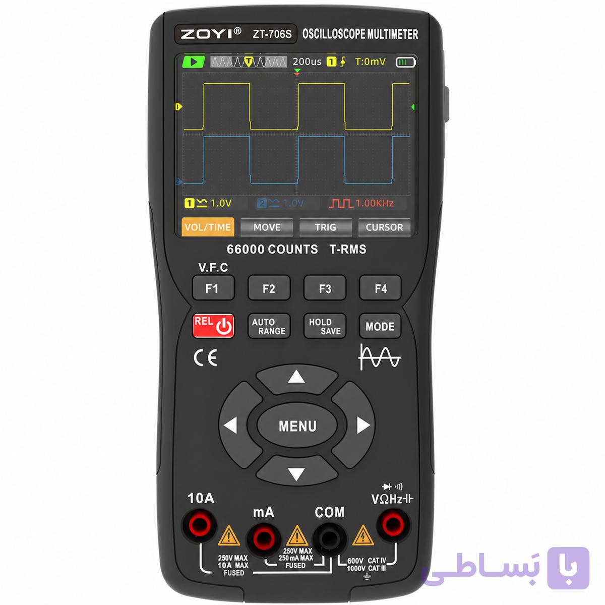 اسیلوسکوپ، مولتی متر و فانکشن ژنراتور زویی ZOYI مدل ZT-706S — تصویر 1