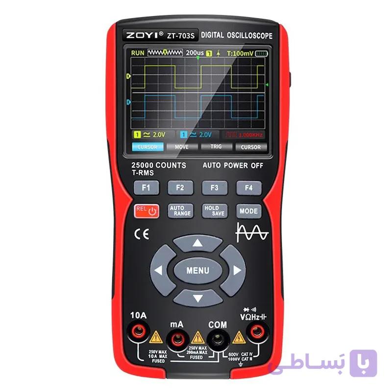اسیلوسکوپ، مولتی متر و فانکشن ژنراتور زویی ZOYI مدل ZT-703S — تصویر 1