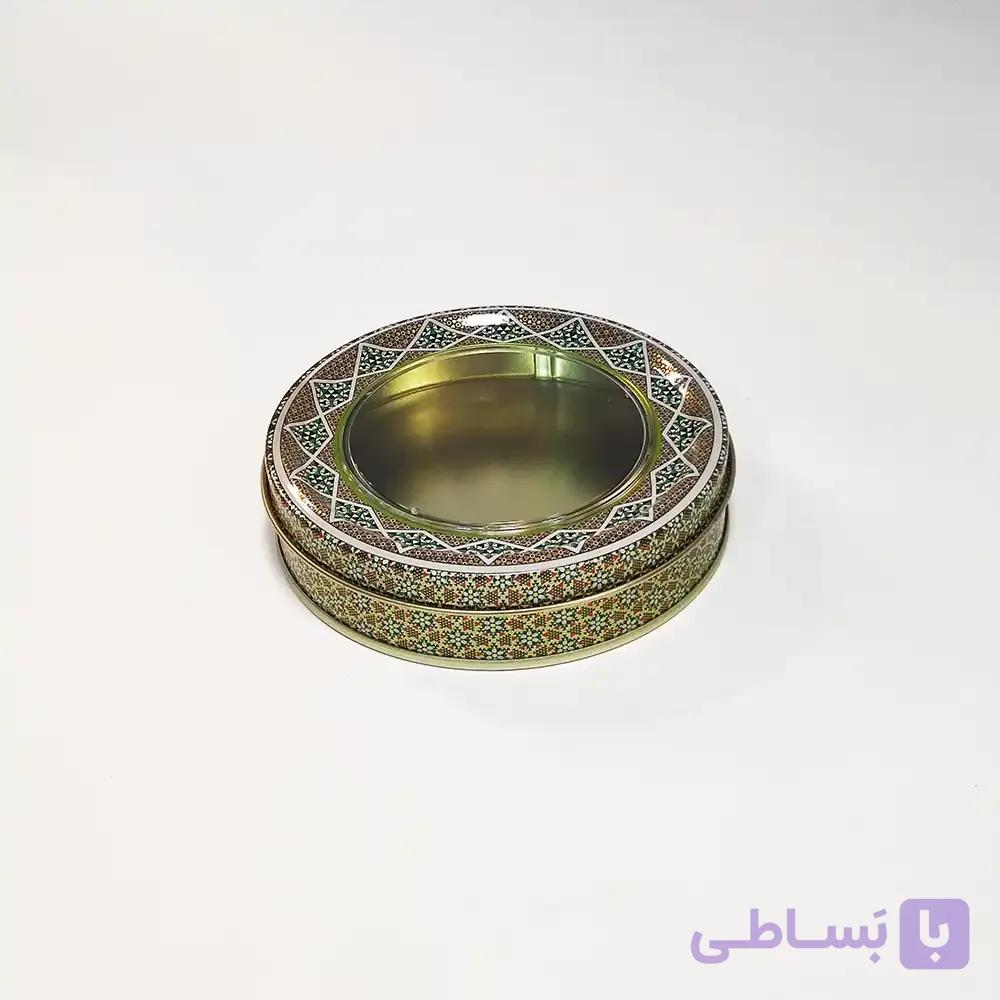 قوطی فلزی زعفران قطر 12 ارتفاع 2 (25 گرم سرگل)