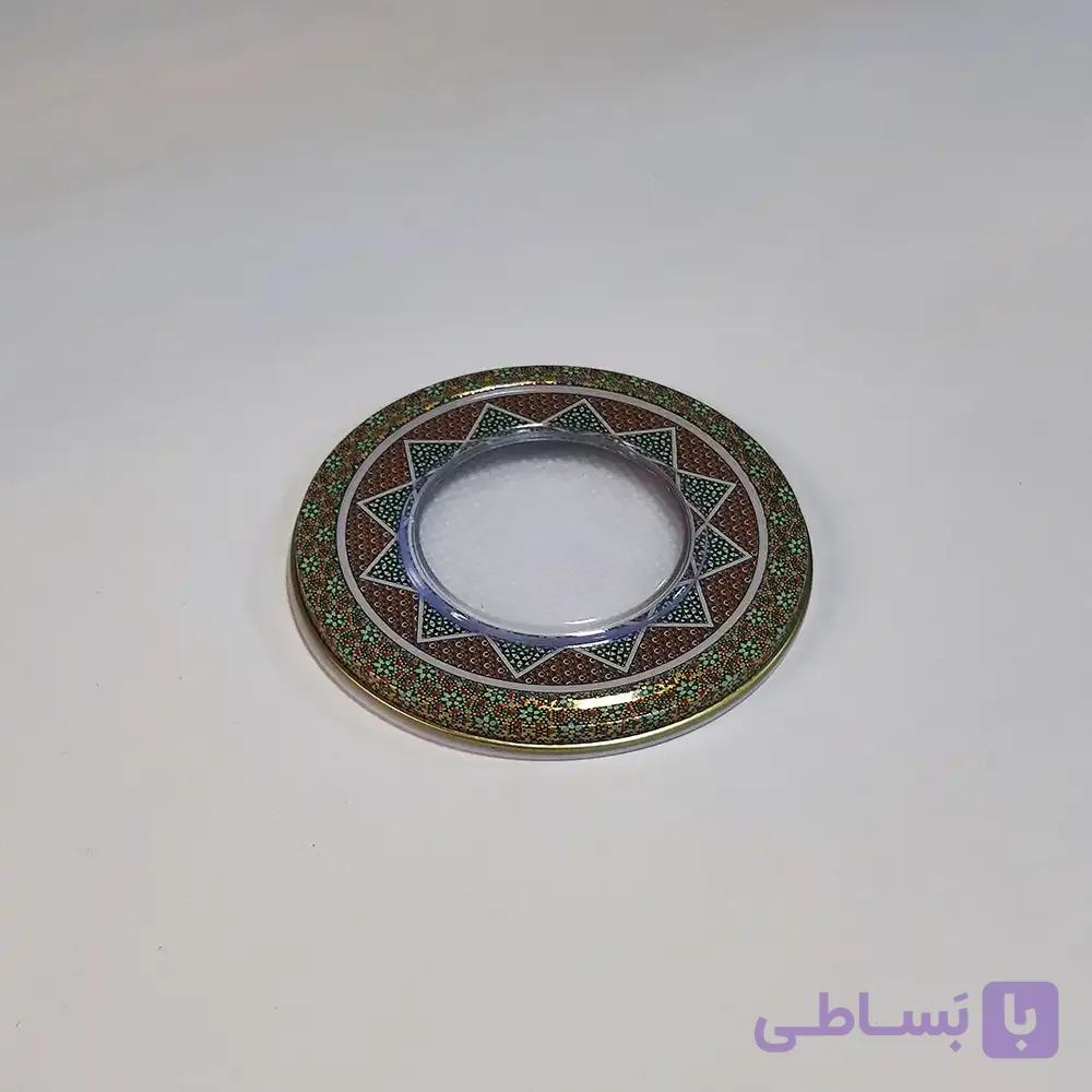 ظرف فلزی خاتم اسپانیا ۲ گرم سرگل — تصویر 1