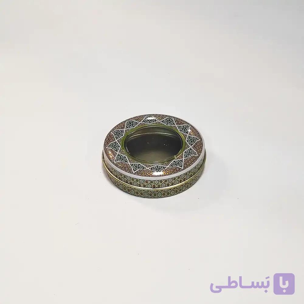 قوطی فلزی زعفران خاتم 3 گرمی (6 گرم سرگل)