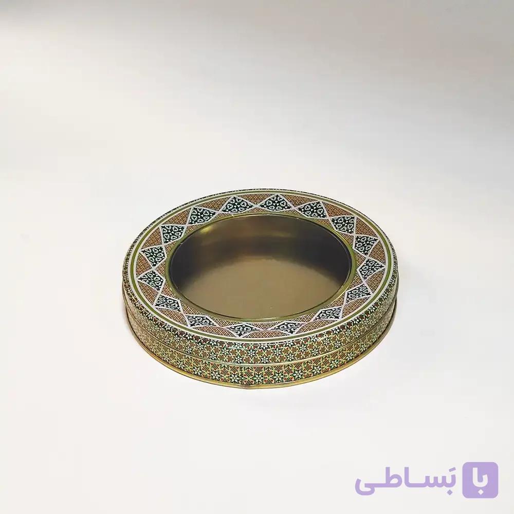 قوطی فلزی زعفران قطر 17 ارتفاع 2 (50 گرم سرگل)