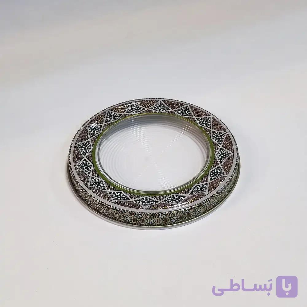 ظرف فلزی خاتم اسپانیا ۱۰ گرم سرگل — تصویر 1