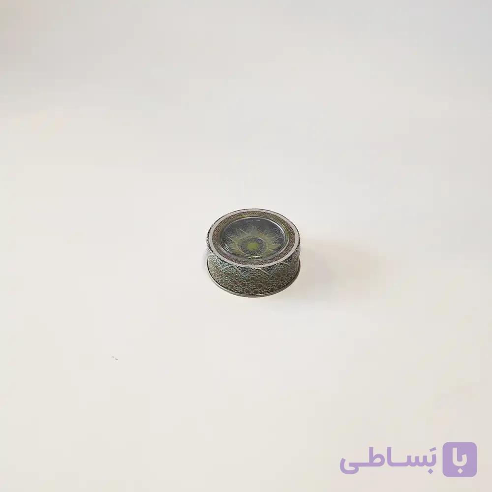 قوطی فلزی زعفران خاتم 1 (1 گرم سرگل) — تصویر 1