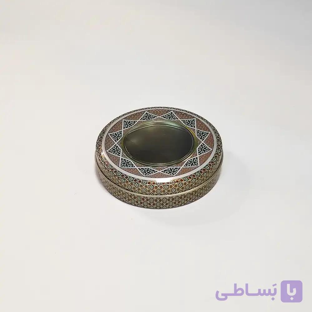 قوطی فلزی زعفران خاتم 7 گرمی (15 گرم سرگل)