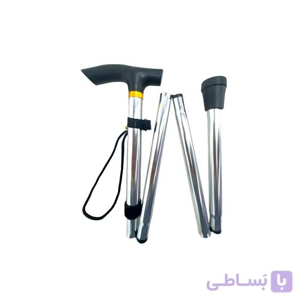 عصای سبک جمع شو 4 تکه سیلور — تصویر 1