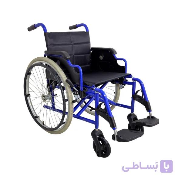 ویلچر آلومینیومی مقاوم با لوله ۲۵ — تصویر 1