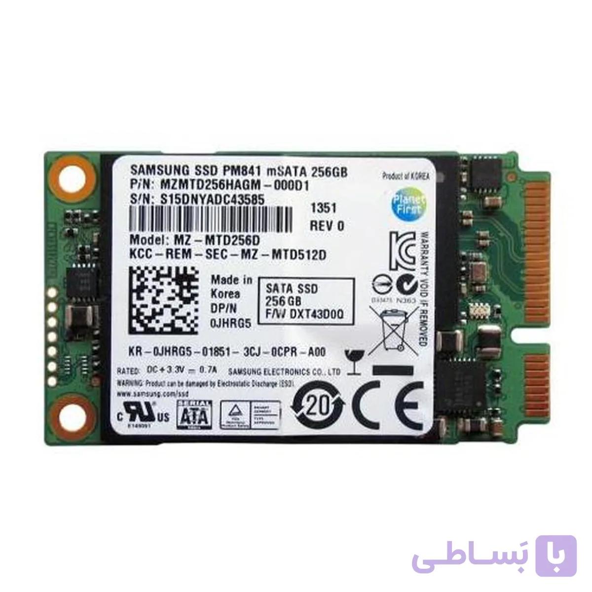 هارد SSD پرسرعت mSata 256GB استوک