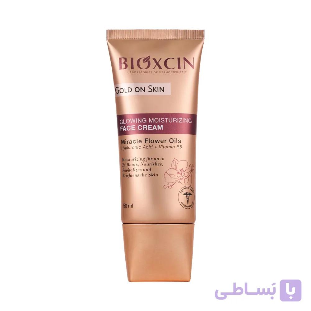 کرم مرطوب کننده و درخشان کننده طلا بیوکسین مدل Gold on Skin حجم 50 میل — تصویر 1