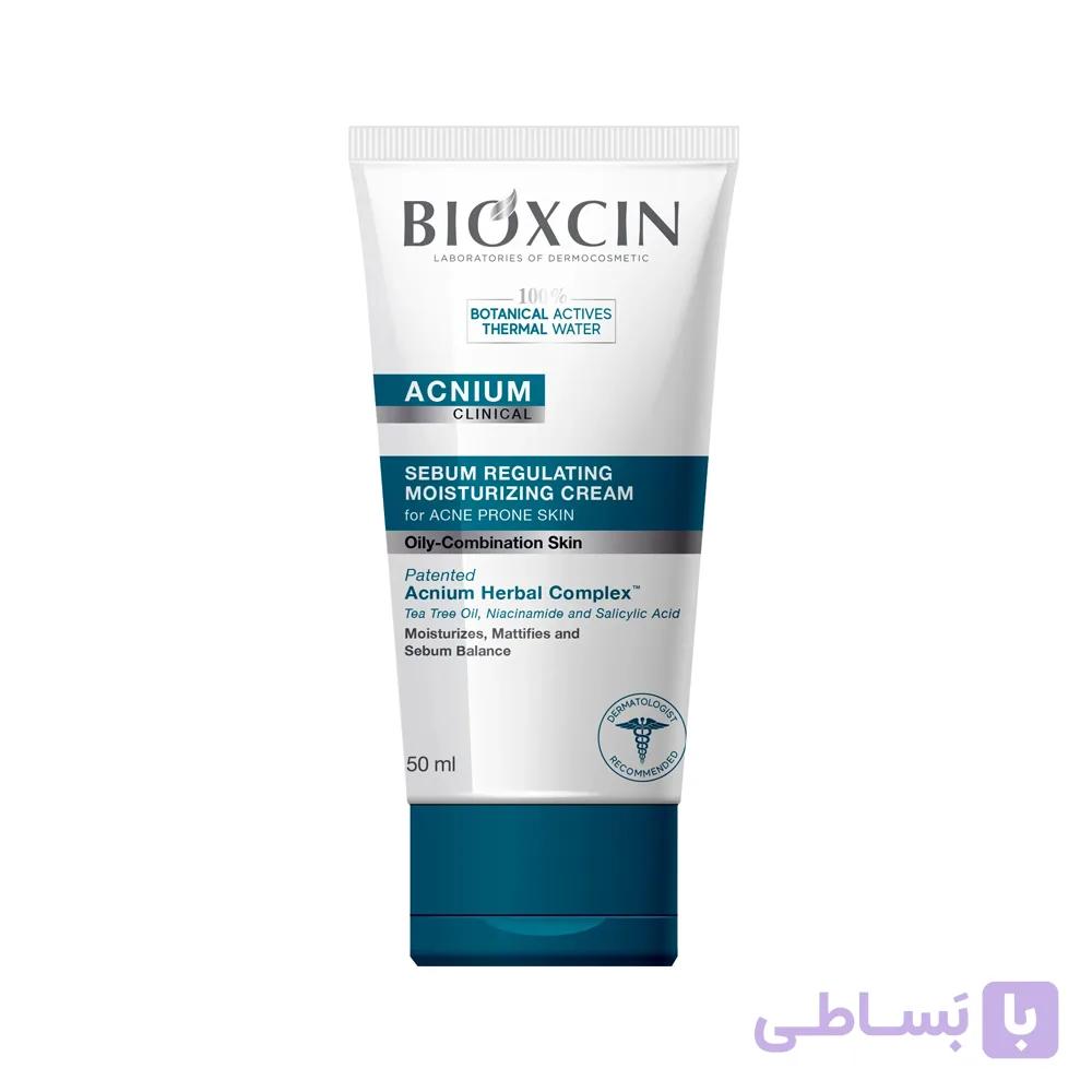 کرم آبرسان و کنترل کننده چربی صورت بیوکسین مناسب پوست چرب حجم 50 میل — تصویر 1