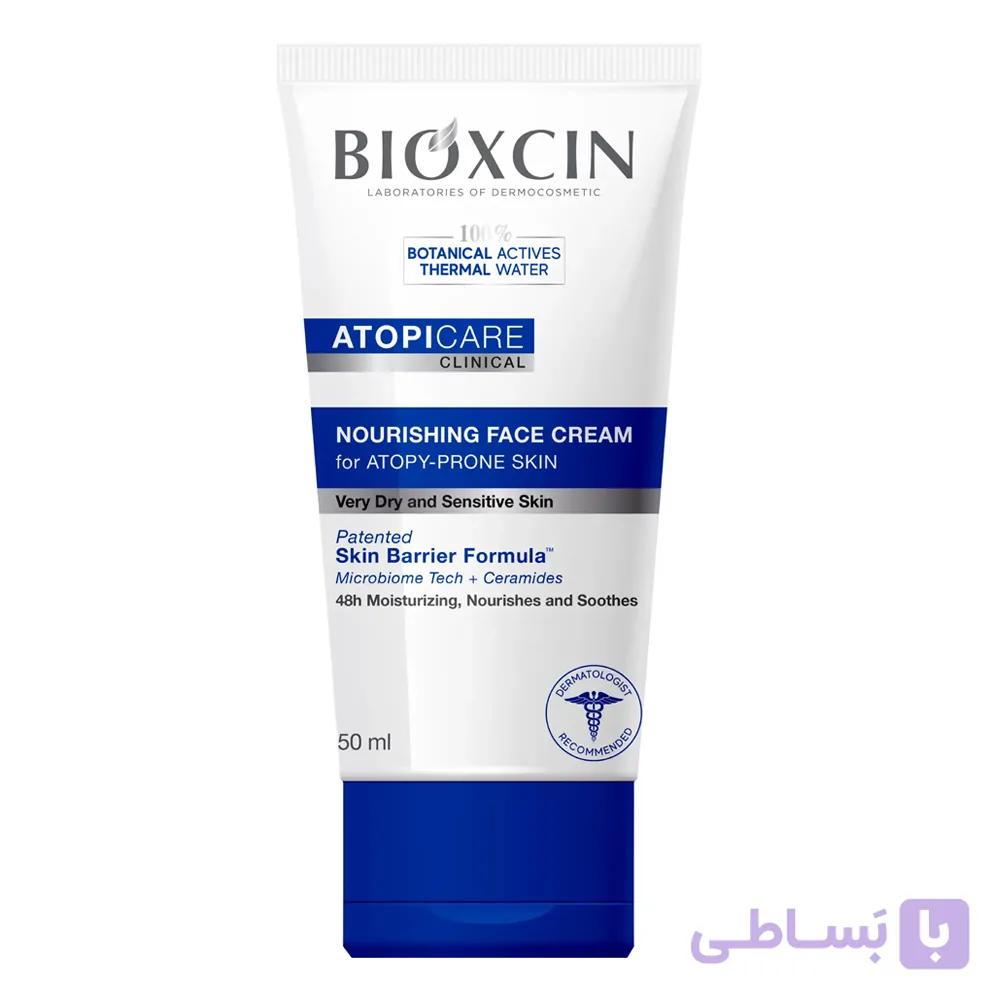 کرم مغذی و مرطوب کننده صورت بیوکسین مخصوص پوست آتوپیک حجم ۵۰ میل — تصویر 1