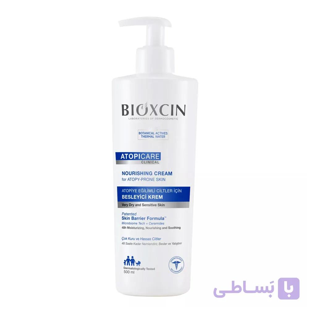 کرم مغذی و مرطوب کننده بدن بیوکسین مخصوص پوست های آتوپیک حجم 500 میل — تصویر 1