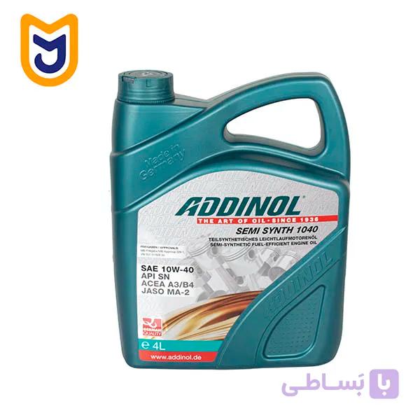 روغن موتور خودرو ادینول مدل SEMI SYNTH 10W-40 (چهار لیتری)