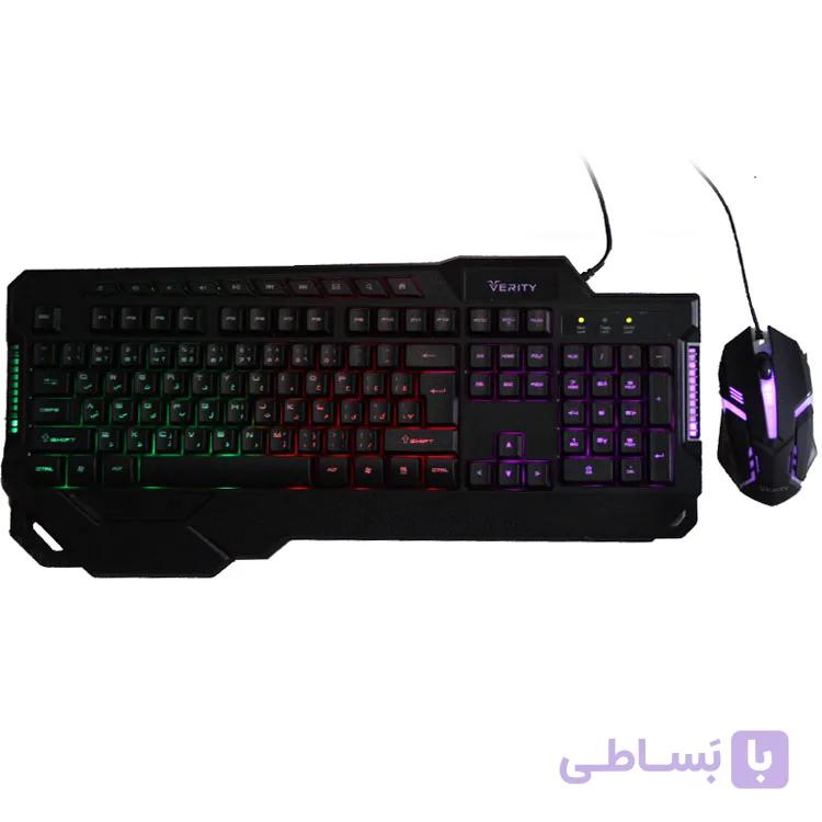 کیبورد و ماوس گیمینگ وریتی مدل V-KB6121GCW — تصویر 1