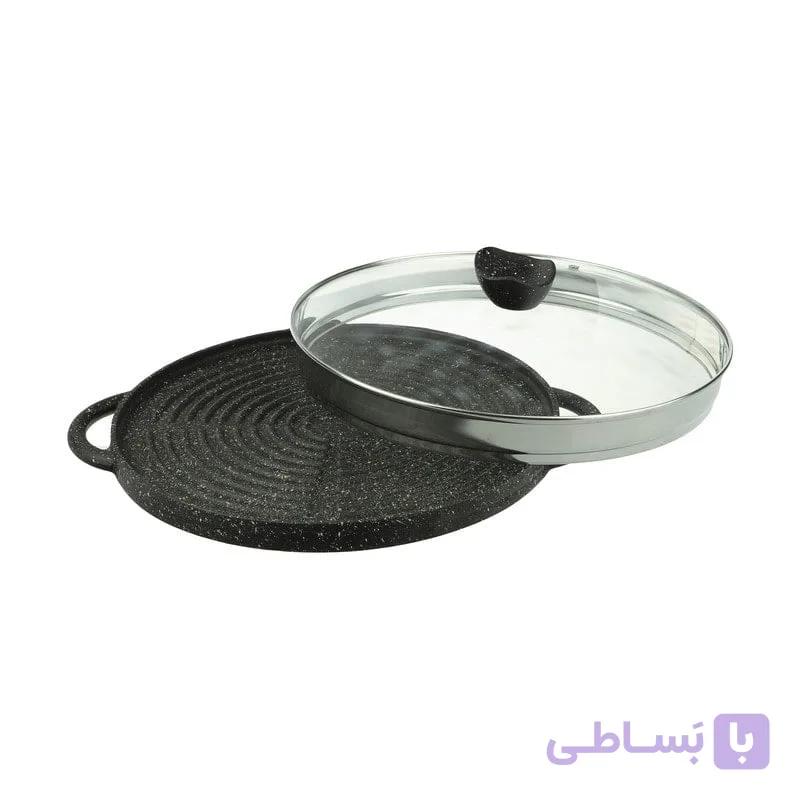 تابه گریل چدن نالینو دو طرفه مدل 34 Daniele (بدون درب) — تصویر 1