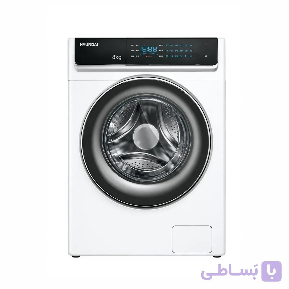 ماشین لباسشویی هیوندای مدل HWM-8418 سفید — تصویر 1
