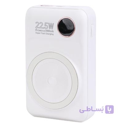 پاوربانک امگا OMEGA مدل PB2002 ظرفیت ۲۰۰۰۰ قابلیت شارژ وایرلس — تصویر 1