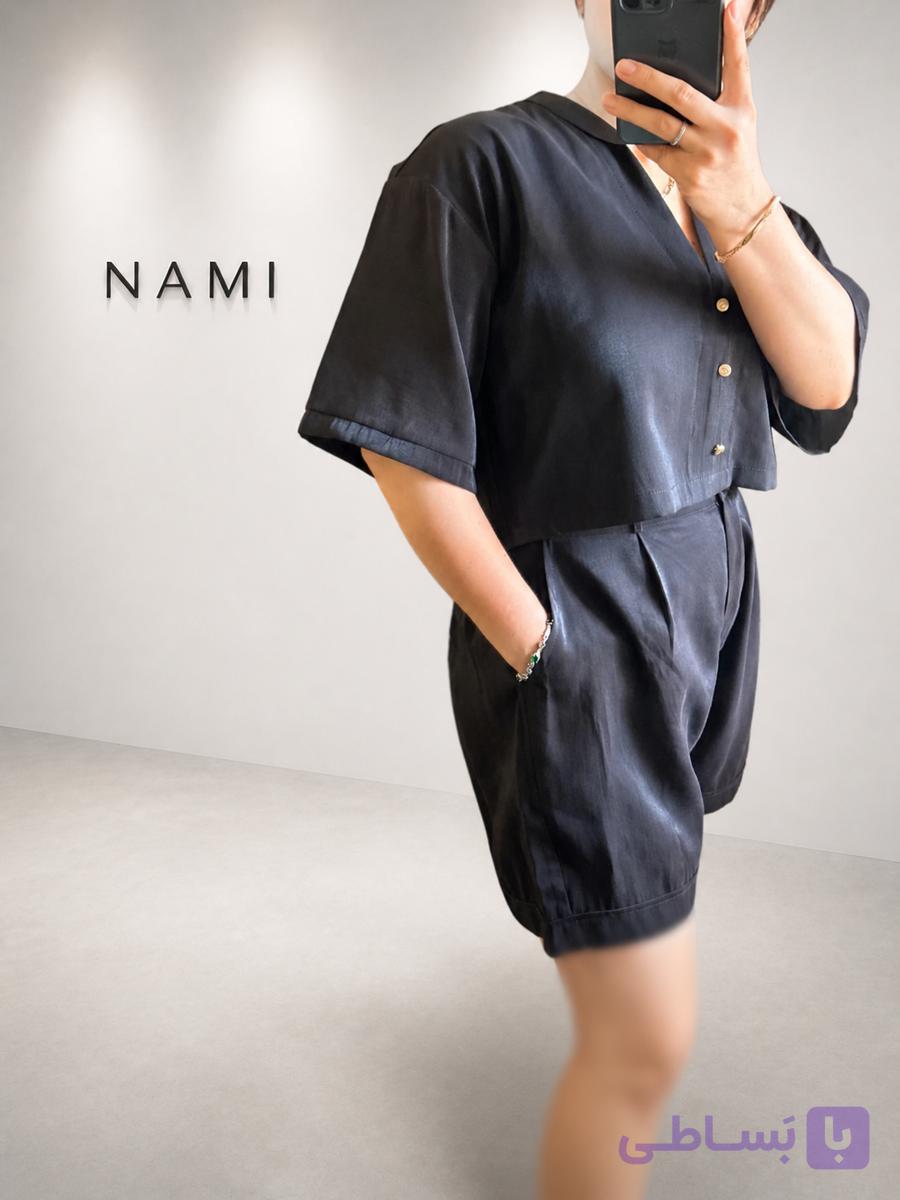 ست کراپ کت و شورتک مودال nami — تصویر 1