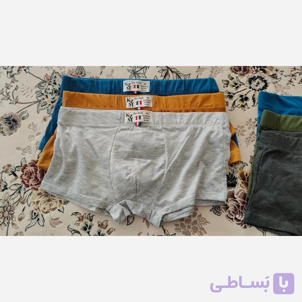 شورت مردانه سایز ایکس لارج بسته سه عددی مناسب نوجوان و جوان