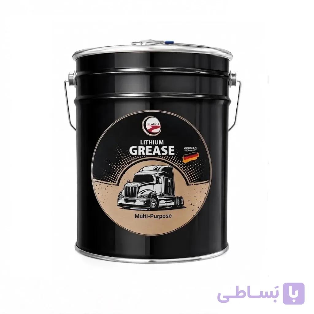 خرید گریس لیتیوم ۳ فیگارو سطل ۱۵ کیلویی | روانکار چندمنظوره خودرویی و صنعتی
