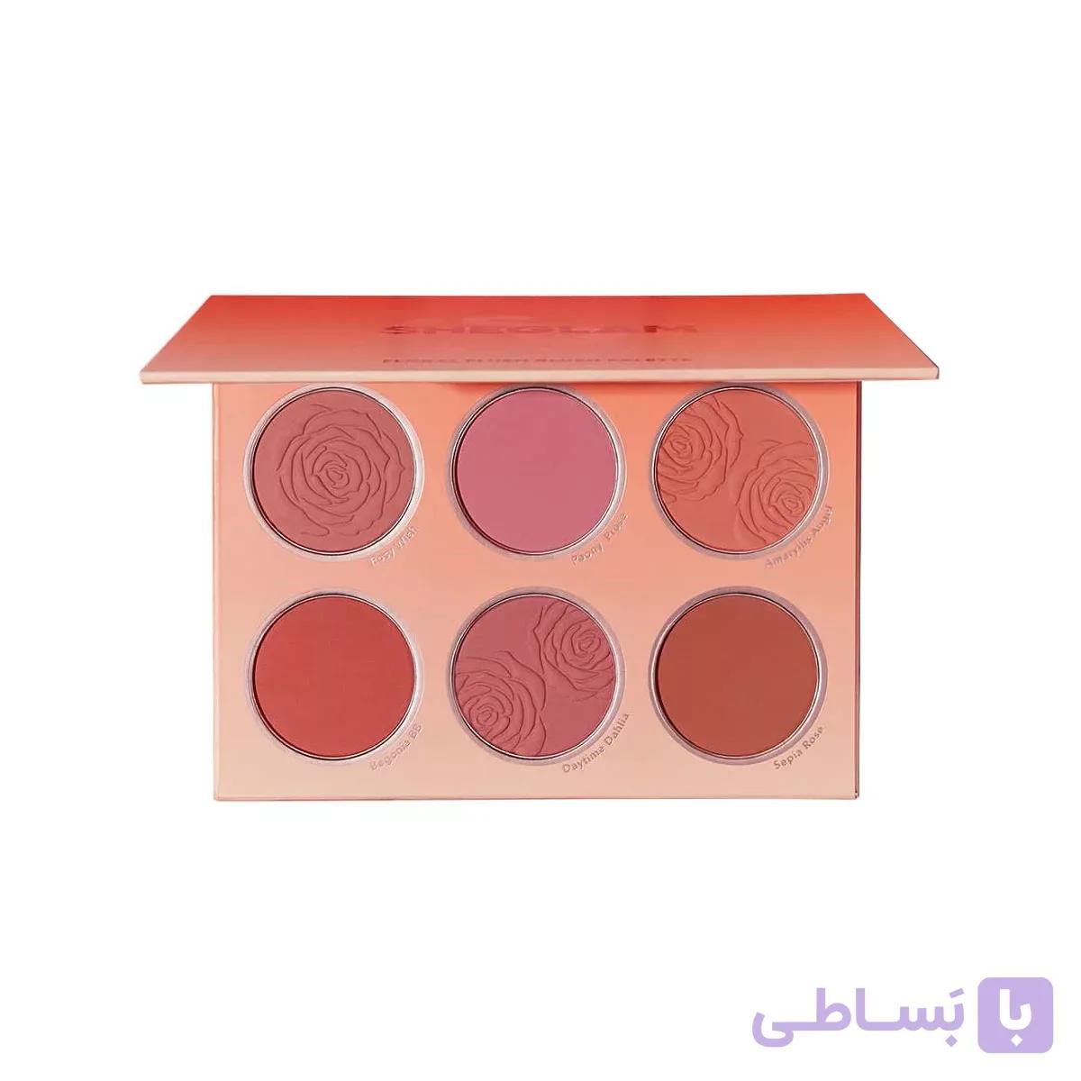 پالت رژگونه  FLORAL FLUSH رنگ Cottage Core Garden  شیگلم  (اورجینال) — تصویر 1