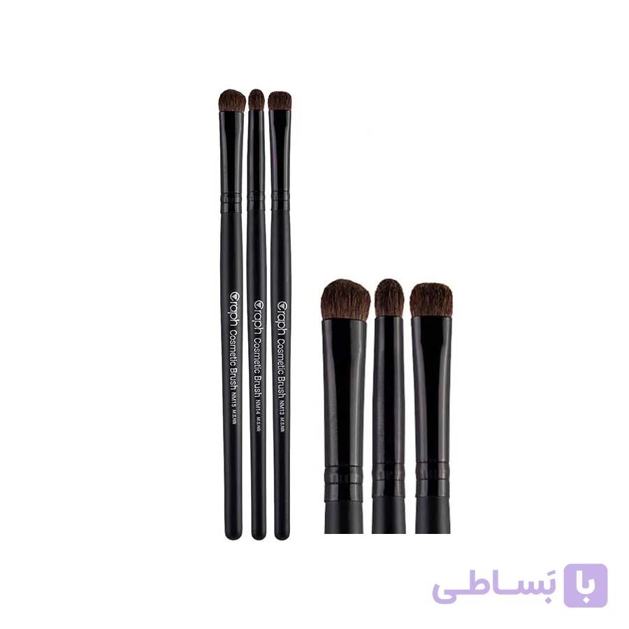 ست براش آرایشی سه عددی گراف Graph Brush — تصویر 1