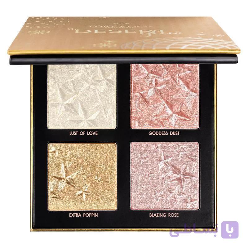 پالت هایلایتر 4 رنگ  Desert Glow DGH003  فوراور52  (اورجینال) — تصویر 1