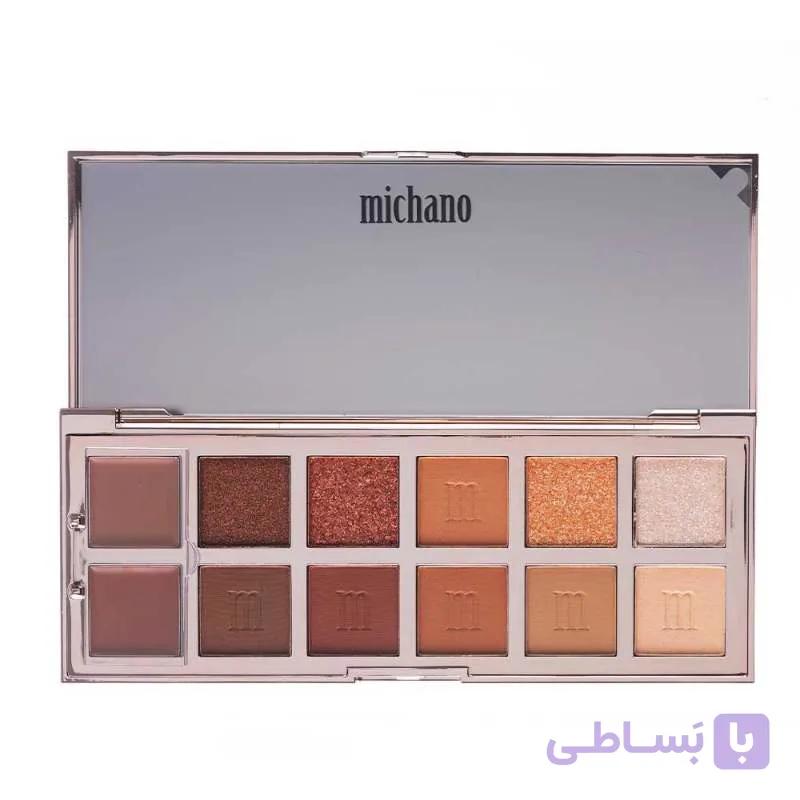 پالت سایه 12 رنگ COPPER GLOW میچانو — تصویر 1