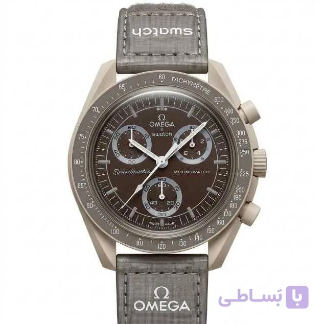 ساعت مچی امگاسواچ قهوه ای Omega Swatch — تصویر 1
