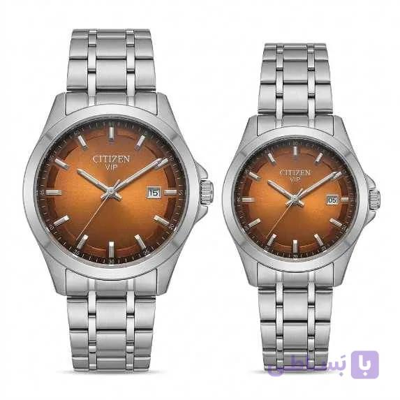 ساعت ست سیتیزن آجری Citizen Brick Couple Watch — تصویر 1