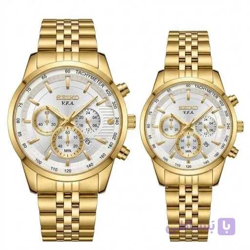 ساعت ست سیکو طلایی کرنوگراف | Gold Seiko Watch Set — تصویر 1