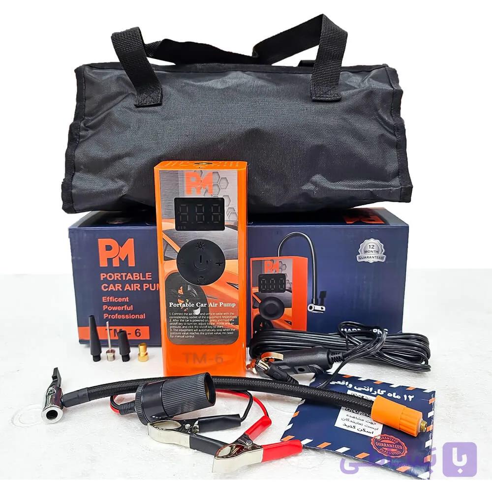 کمپرسور باد فندکی هوشمند دیجیتالی پی ام مدل TM6 — تصویر 1