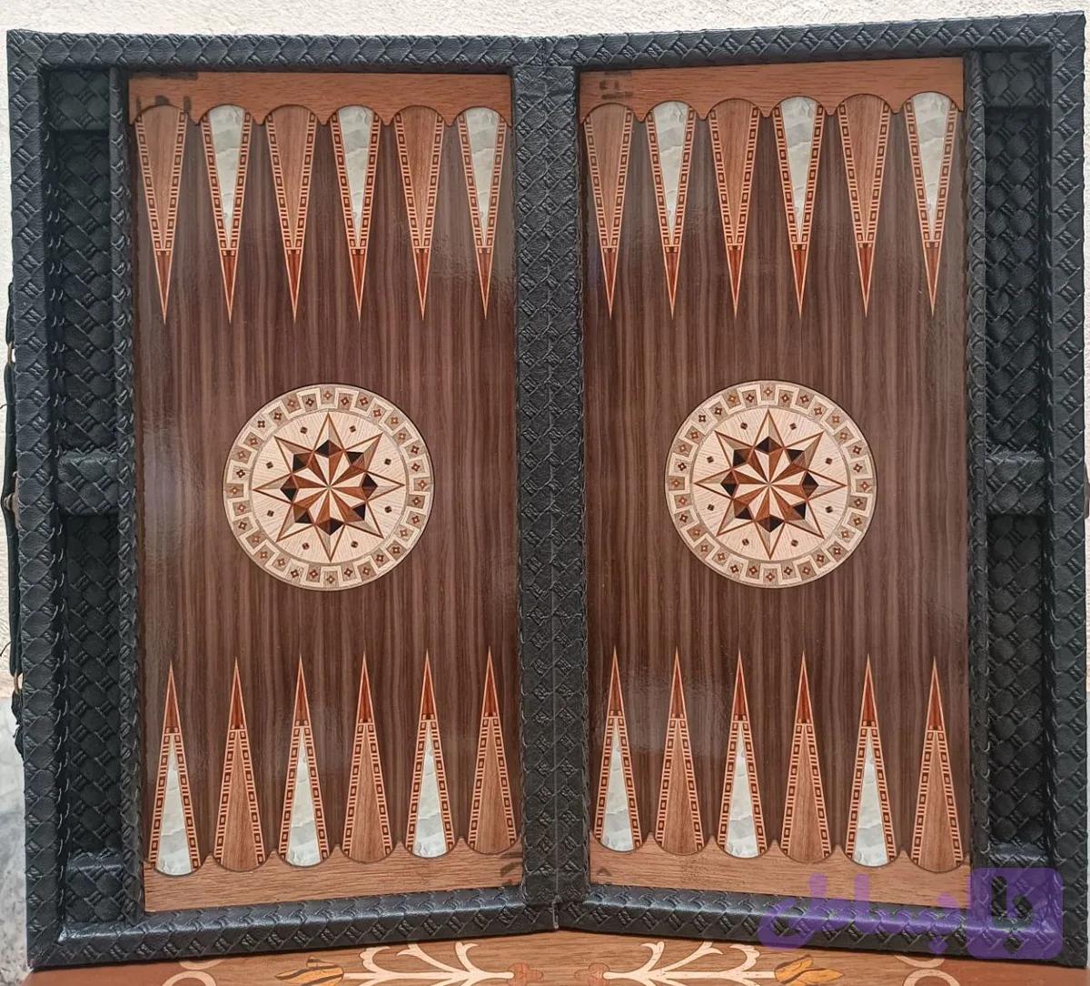 تخته نرد جلد چرمی جامهره دار