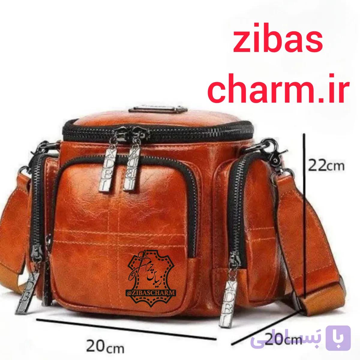 کیف غذا و خبرنگاری چرم طبیعی دست دوز - A41