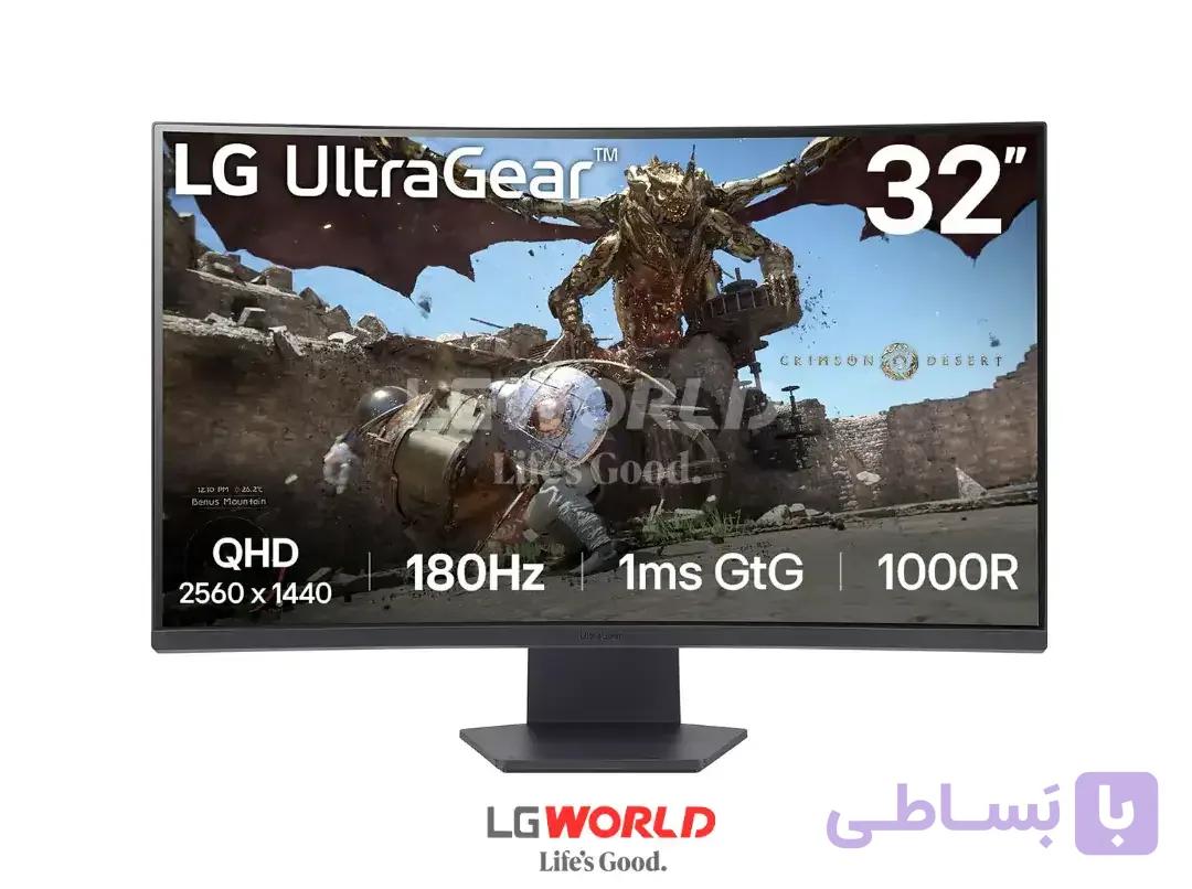 مانیتور گیمینگ ال جی UltraGear مدل 32GS60QC-B سایز 32 اینچ — تصویر 1