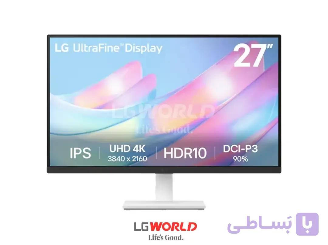 مانیتور ال جی 27 اینچ مدل UltraFine 4K UHD 27US550-W — تصویر 1