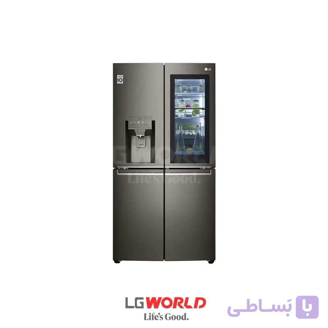 یخچال ساید بای ساید 30 فوت ال‌جی LG X24 رنگ دودی مونتاژ کره