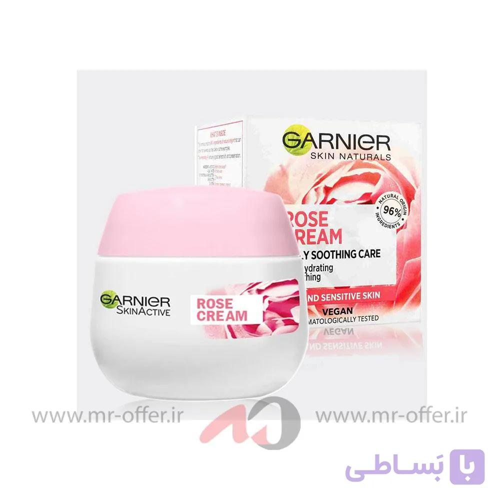 کرم آبرسان روزانه گارنیر مدل Rose Cream حجم 50 میلی لیتر — تصویر 1