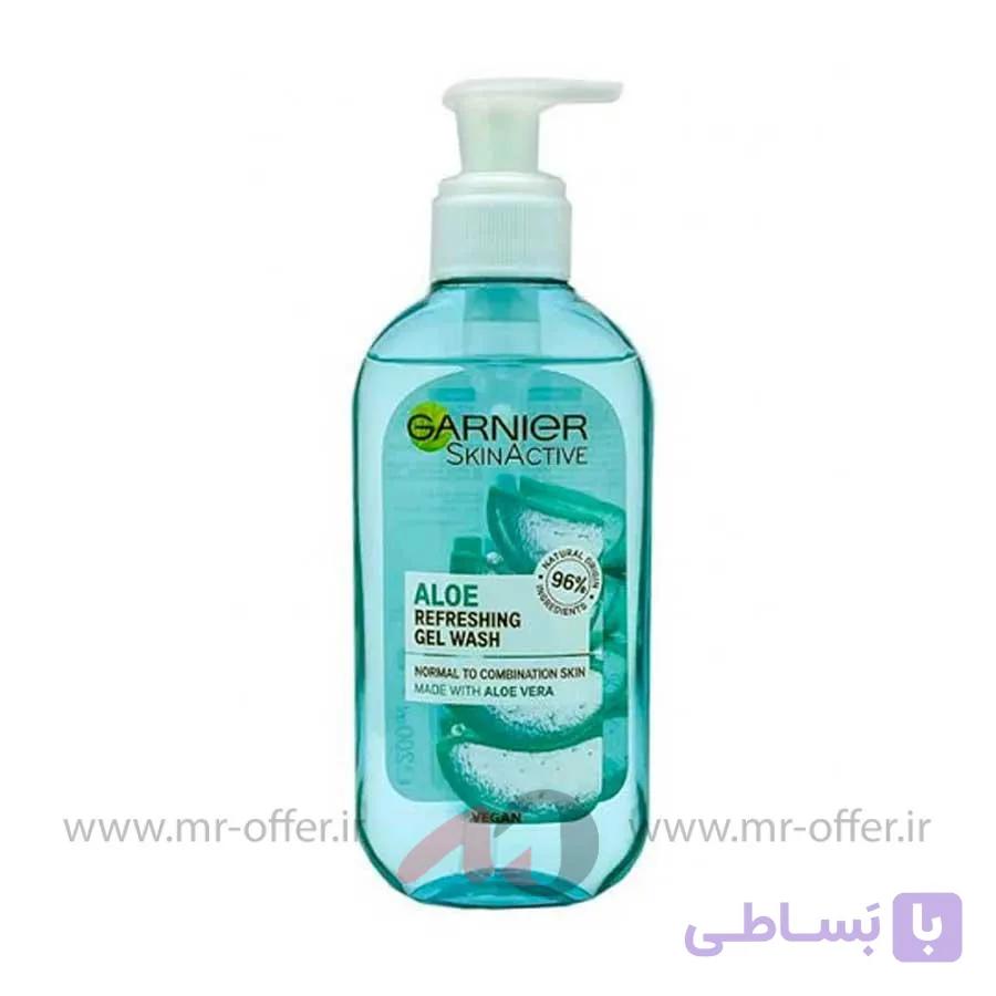 ژل شستشوی صورت گارنیر مدل Aloe حجم 200 میلی لیتر — تصویر 1